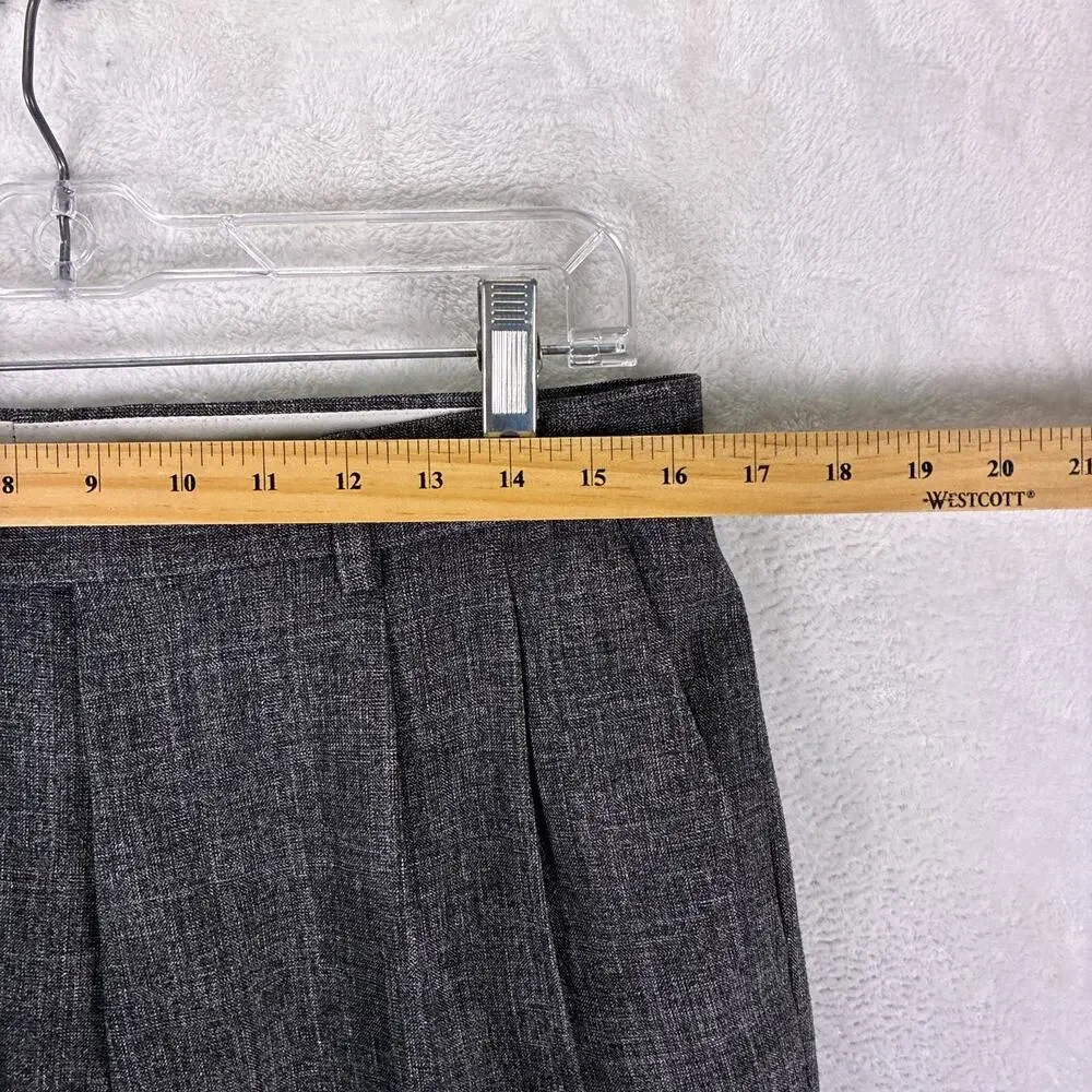 VTG Kerlan Pants 33x29 Gray Wool Double Pleated Classic Preppy Going Out 80s